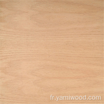 Matériaux de construction de contreplaqué de bois franc en placage blanc en chêne blanc